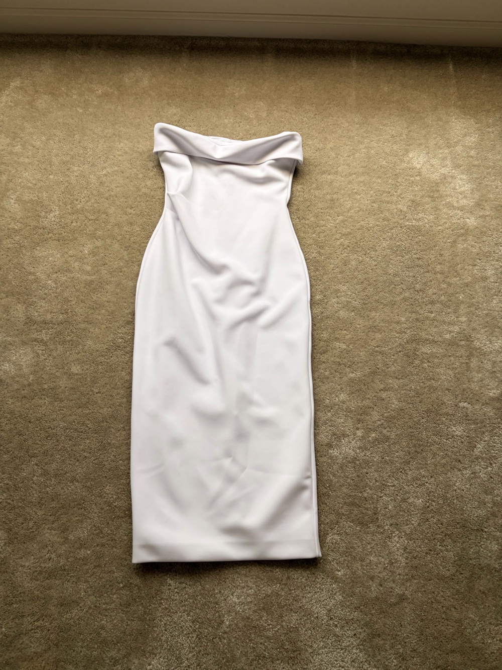 Aritzia Figureknit Eyecatcher Dress White